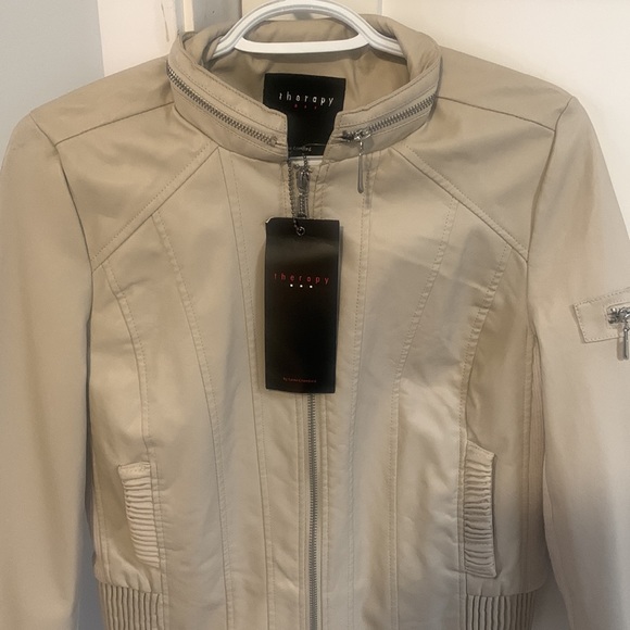 Therapy faux leather jacket, Excellent condition with tag on it. - Picture 3 of 3